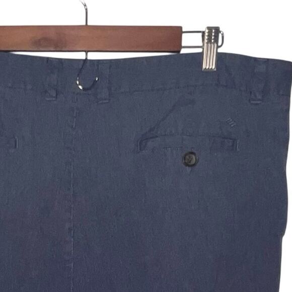 Joseph Abboud men’s size 40 blue, white textured micro striped Chino shorts - Picture 4 of 8